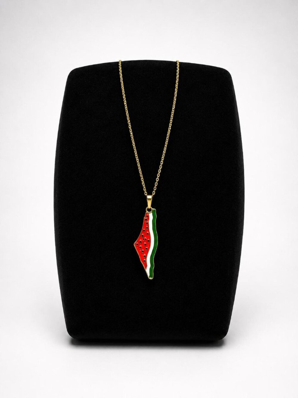 Palestine Map Watermelon Necklace 🍉